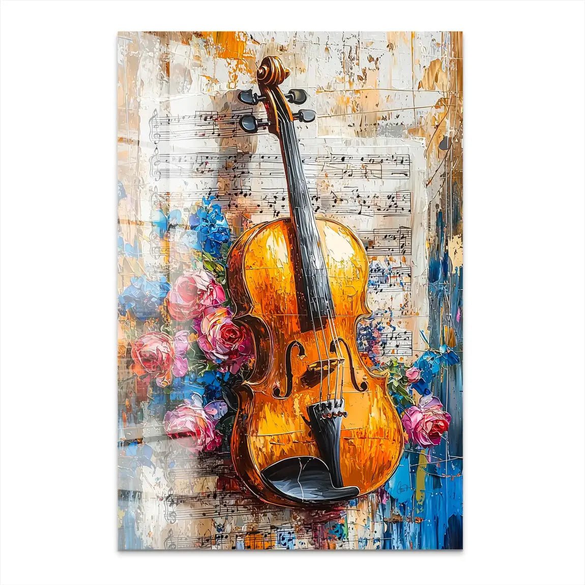 Violine Abstrakt Nr.2 Acrylglas Bild INGALERIE