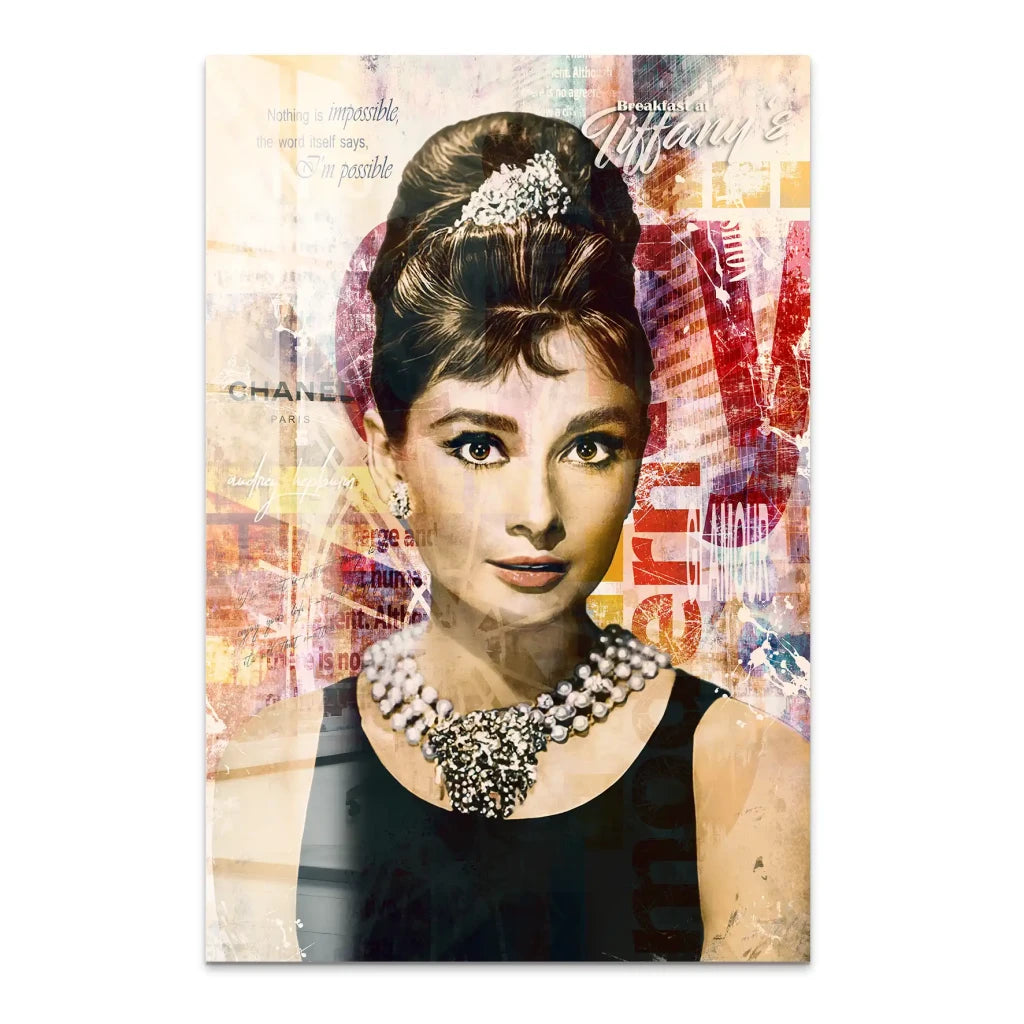 Audrey Glamour Art Acrylglas Bild INGALERIE