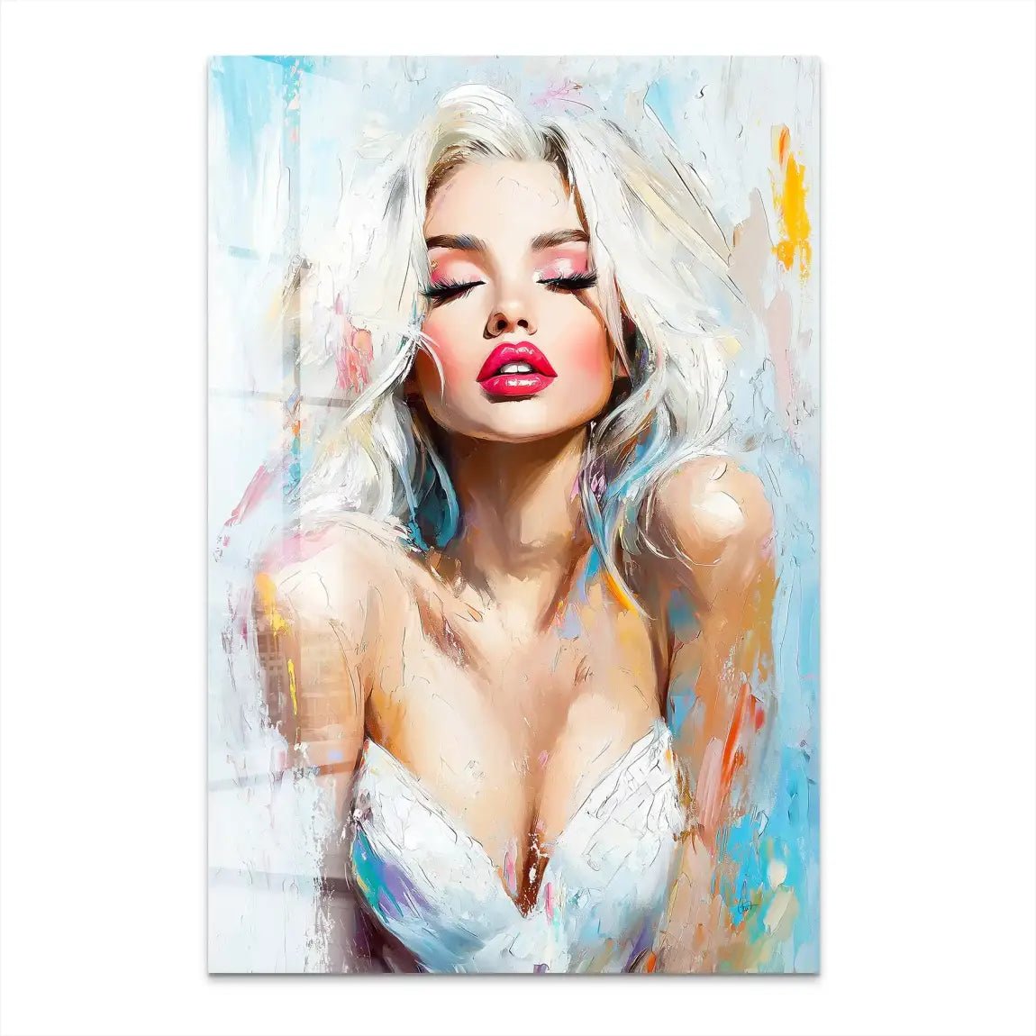 Blond Erotik Acrylglas Bild INGALERIE