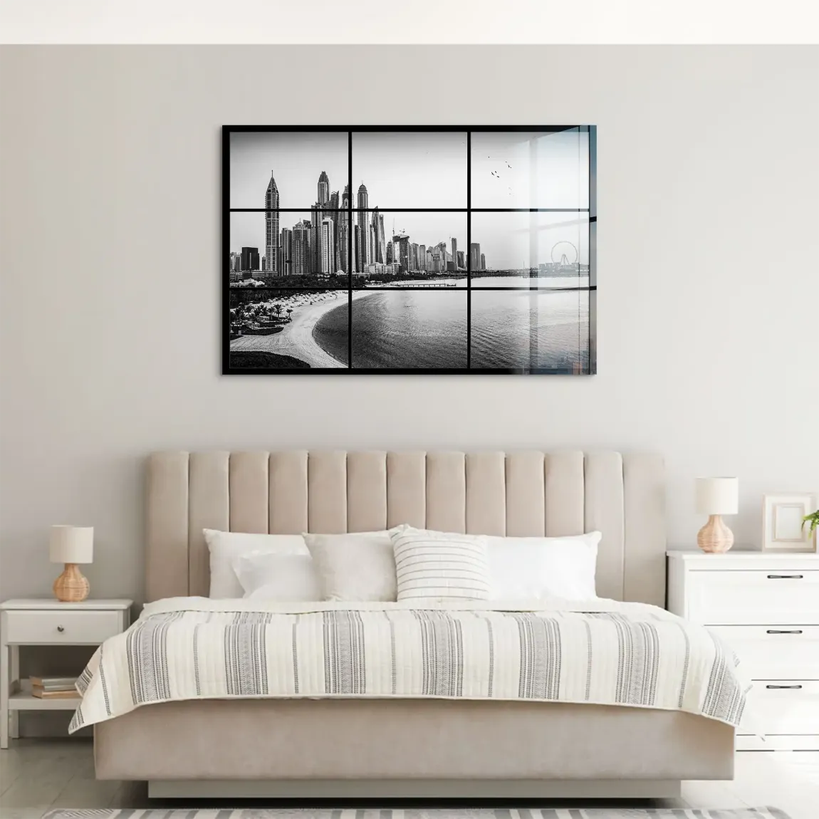 Dubai Noir Horizon Acrylglas Bild