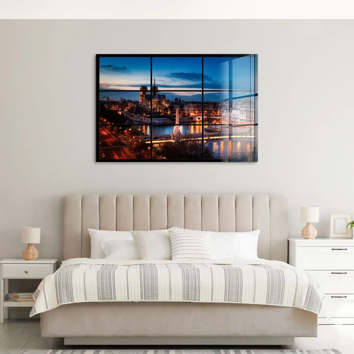 Twilight over Paris Acrylglas Bild