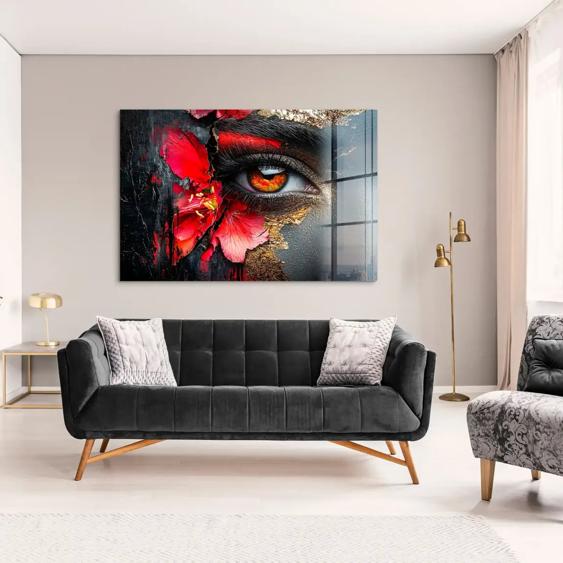 Flammenblick der Stille Acrylglas Bild INGALERIE