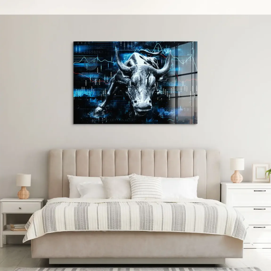 Börsenbulle Royal Acrylglasbild