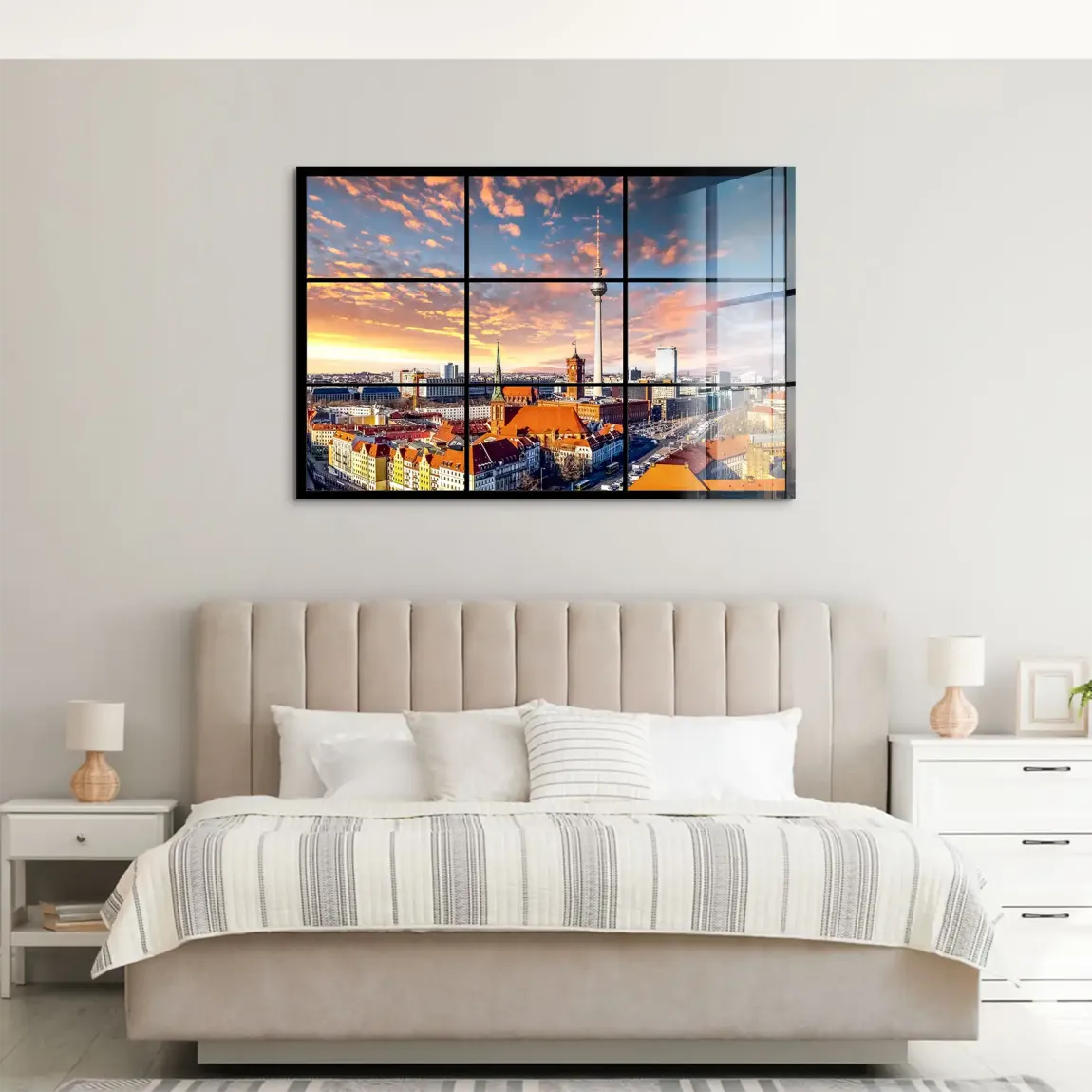 Berlin Skyline Acrylglas Bild