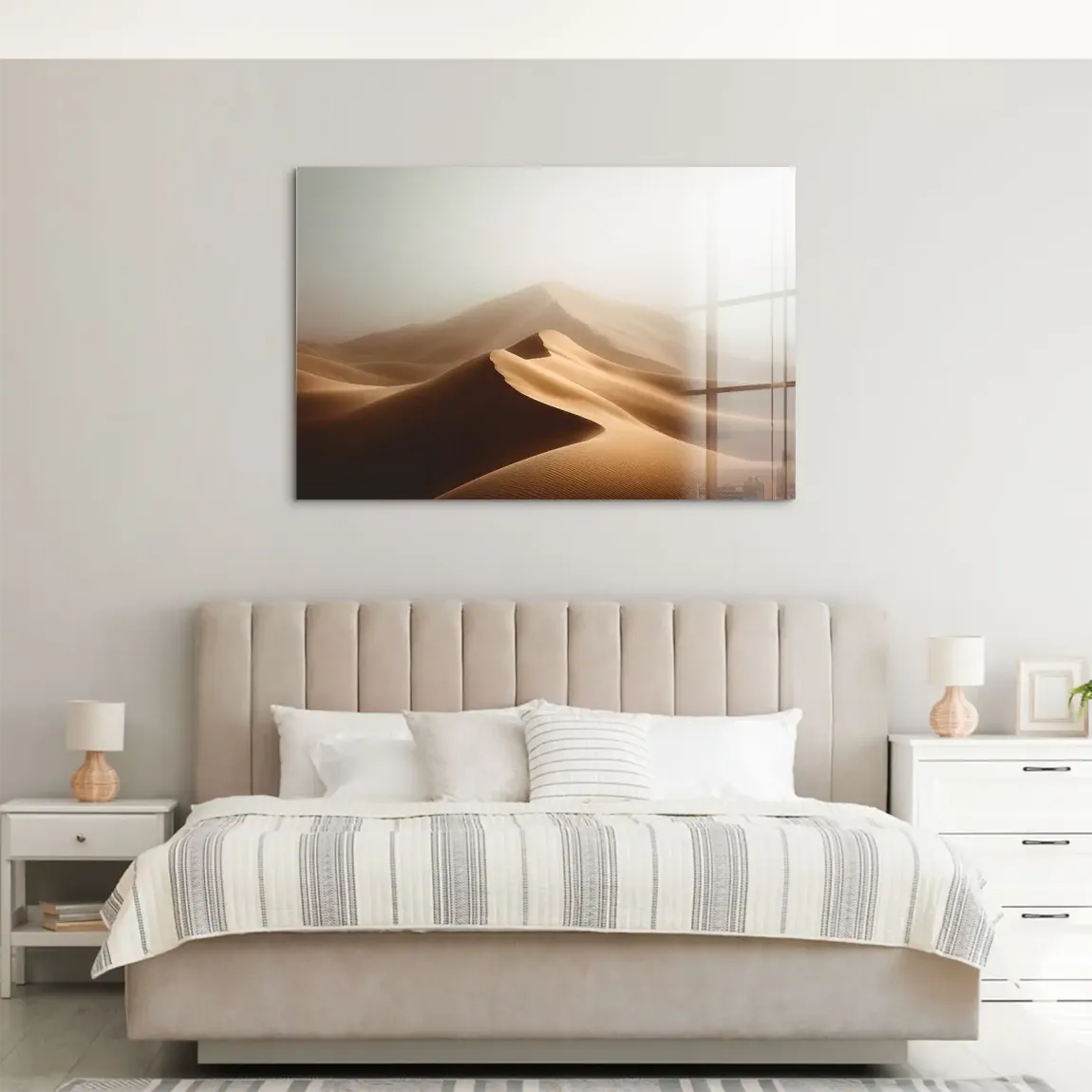 Wüstennebel Acrylglas Bild