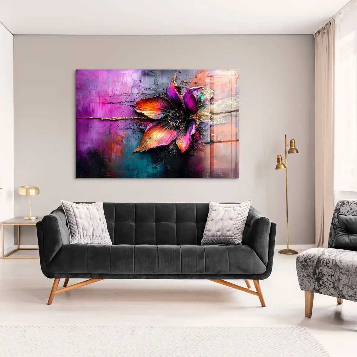 Feuerblüte der Elemente Acrylglas Bild INGALERIE