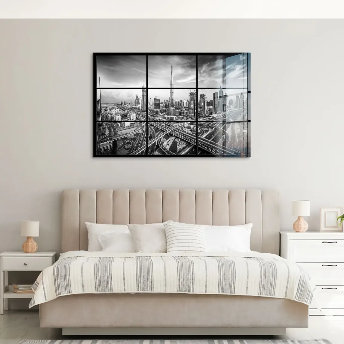Skyline Noir Dubai Acrylglas Bild