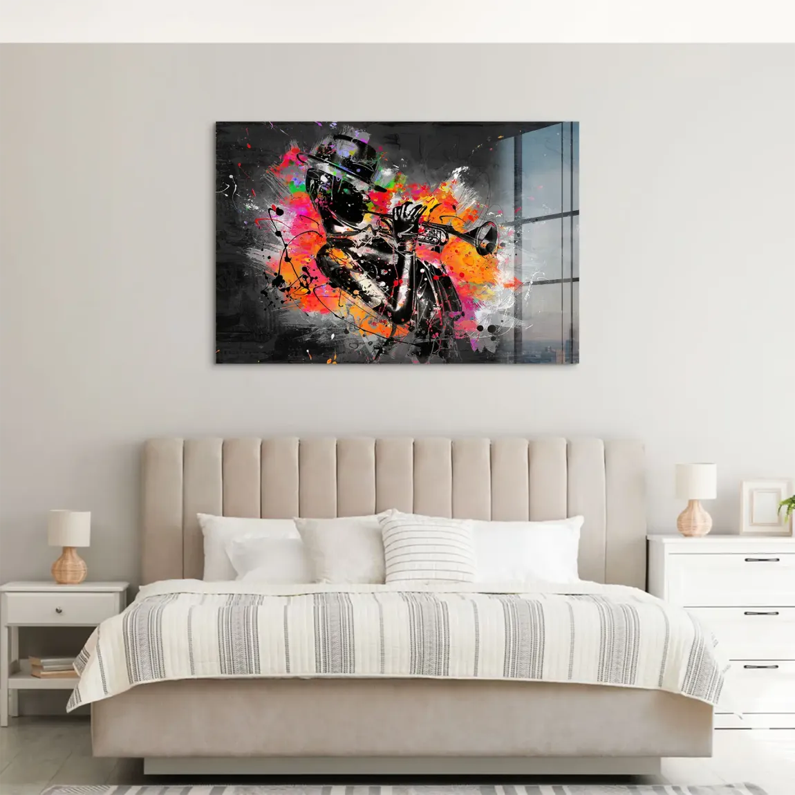 Jazzman Pop Style Acrylglas Bild