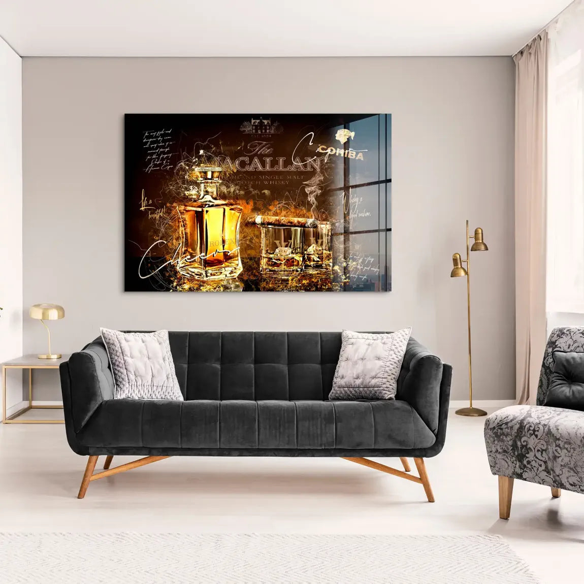 Whisky Lounge Art Acrylglas Bild INGALERIE