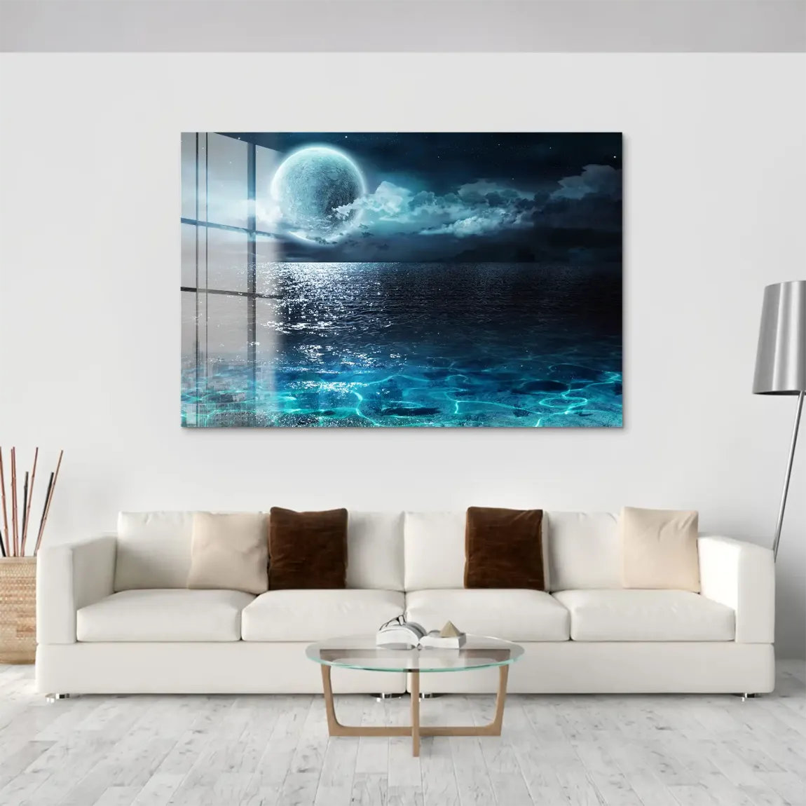 Moonlight Ocean Dream Acrylglas Bild