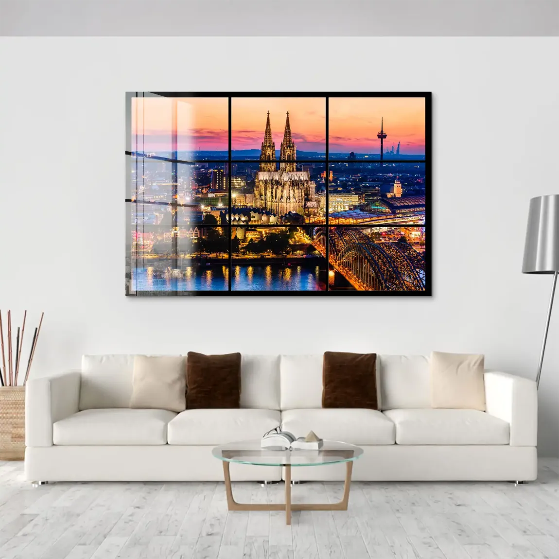 Köln Skyline View Acrylglas Bild