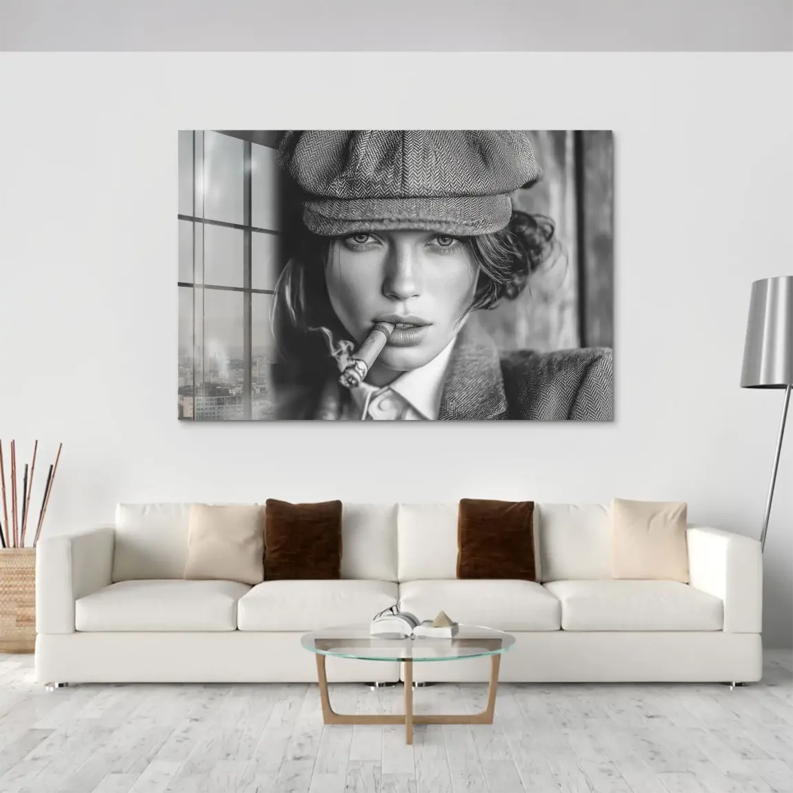 Rauchige Eleganz Acrylglas Bild
