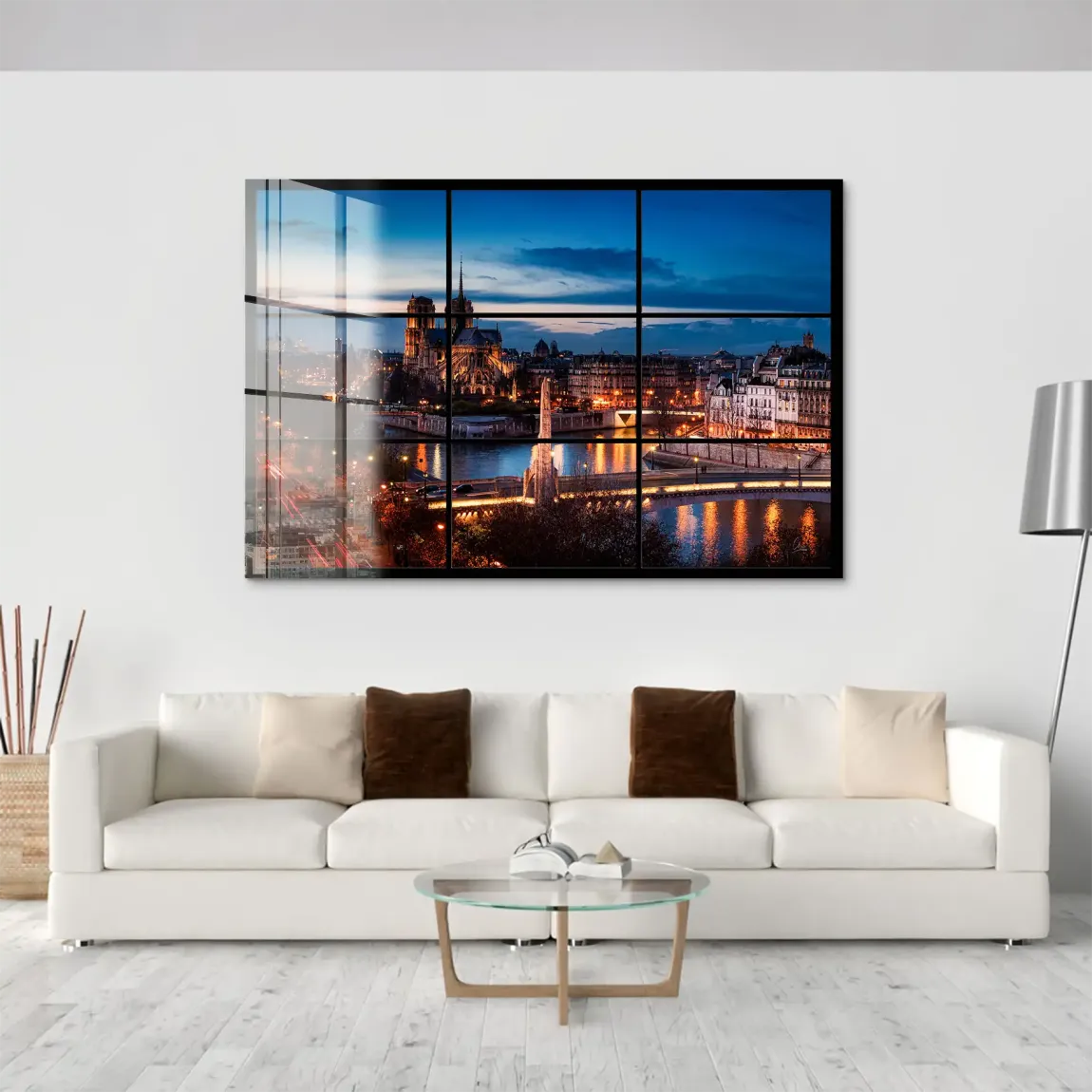 Twilight over Paris Acrylglas Bild