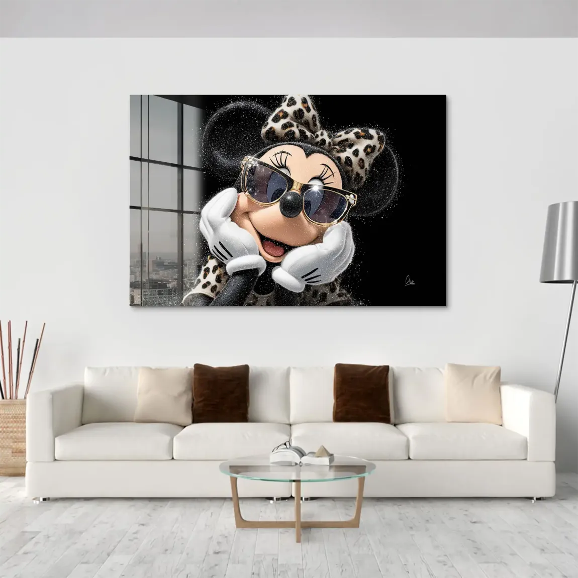 Minnie Maus Chic Spark Acrylglas Bild