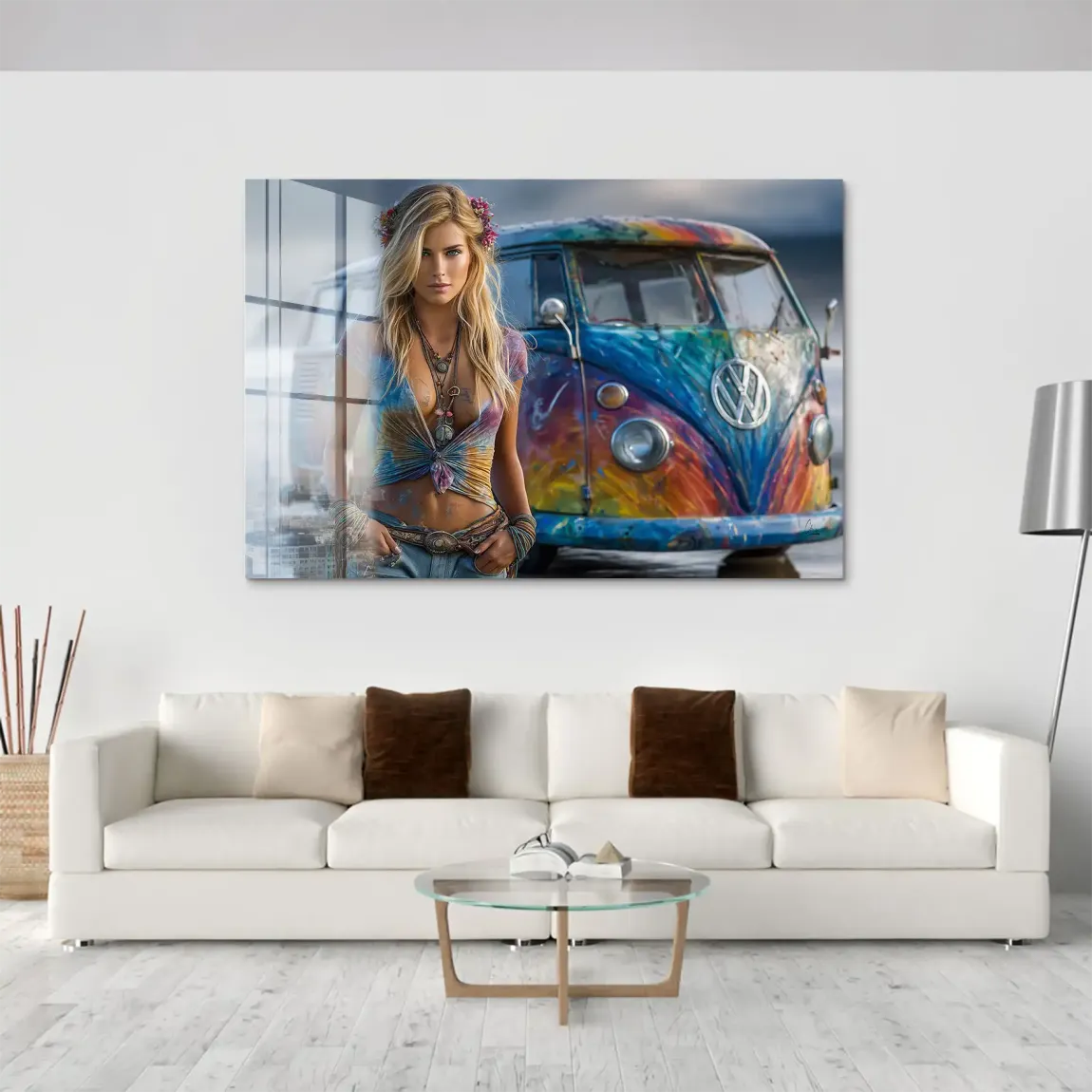 VW Bulli Beauty Acrylglas Bild