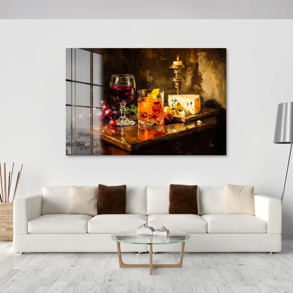 Wein & Genuss Acrylglas Bild