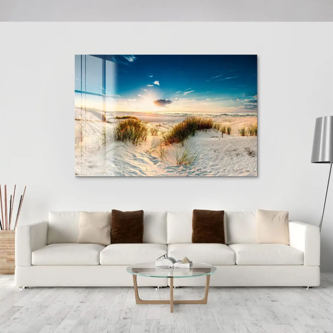 Sunset Dunes Acrylglas Bild