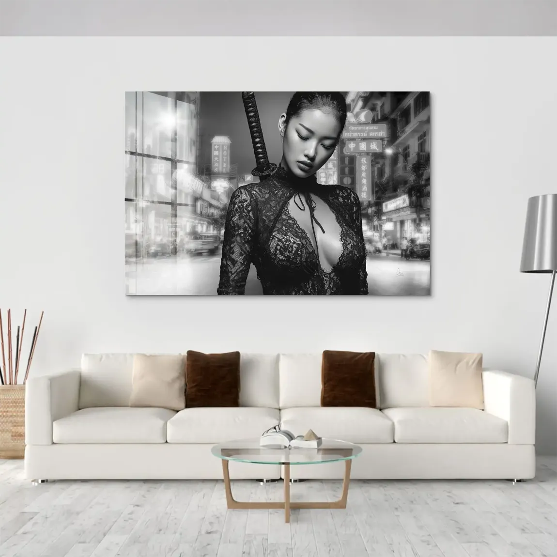 Silent Katana City Acrylglas Bild