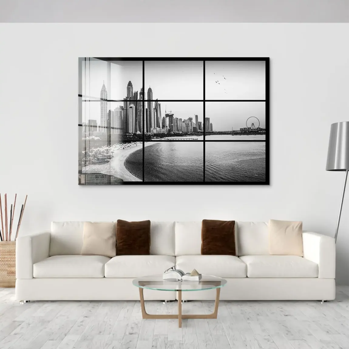 Dubai Noir Horizon Acrylglas Bild