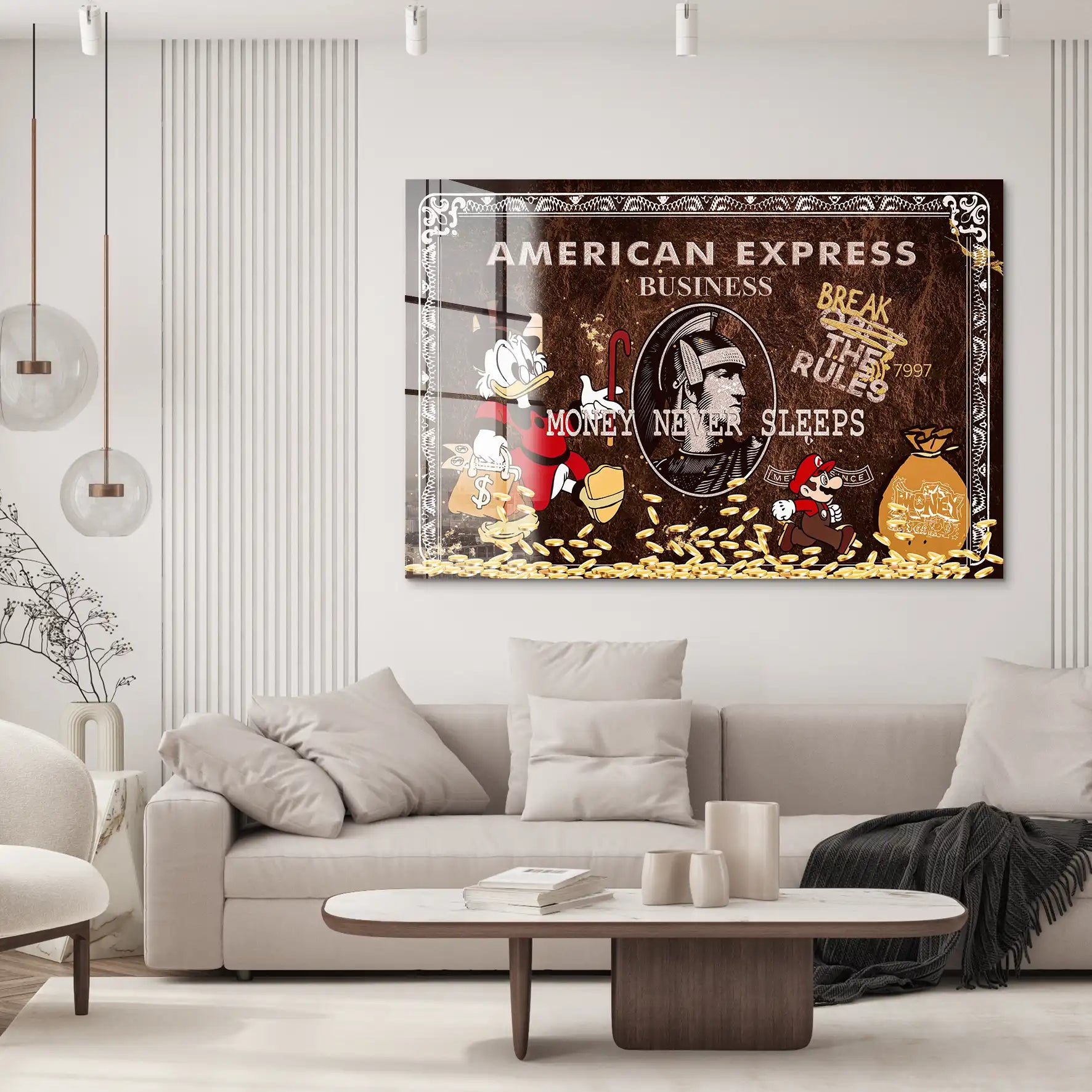 Dagobert Vintage Amex Acrylglas Bild INGALERIE