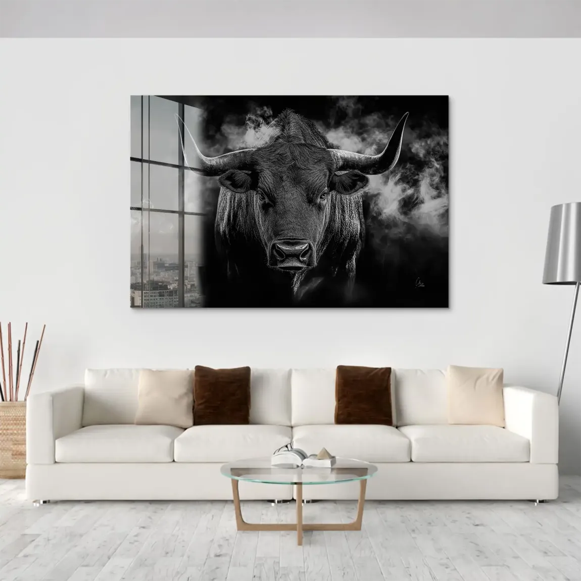 Black Bull Vision Acrylglas Bild