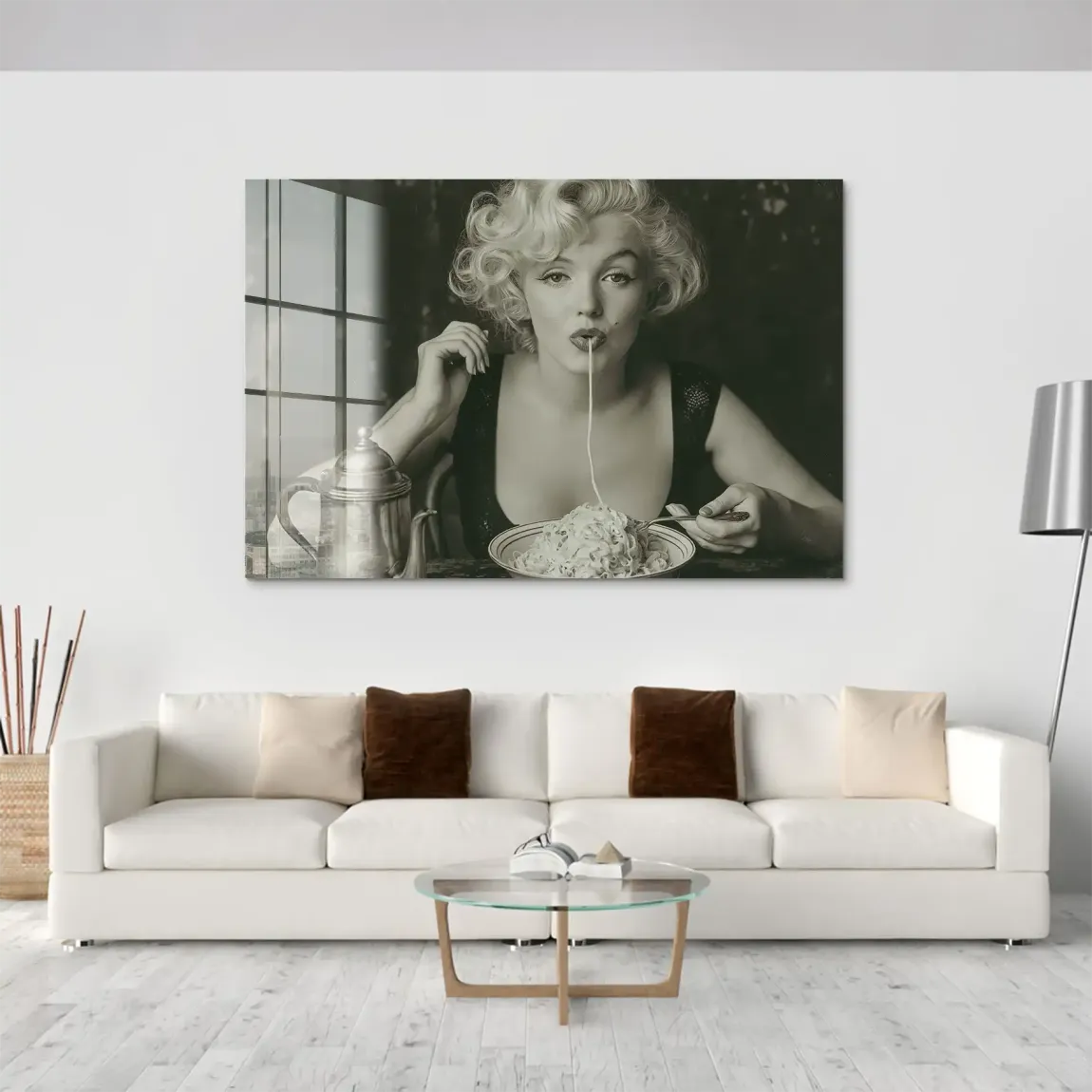 Marilyn Pasta Acrylglasbild