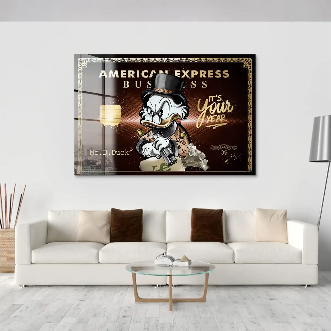 Dagobert Gold Business Acrylglas Bild