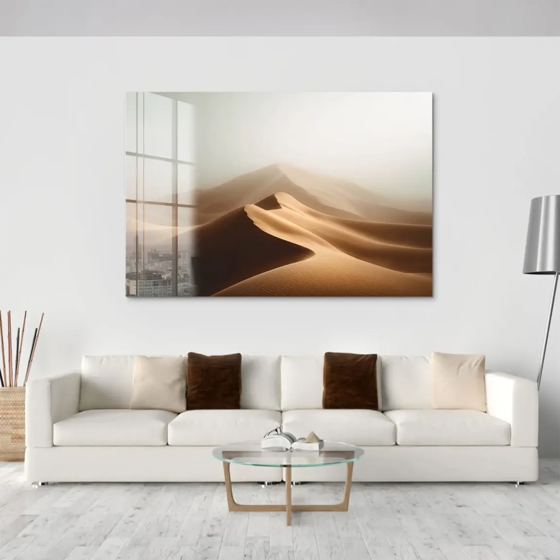 Wüstennebel Acrylglas Bild