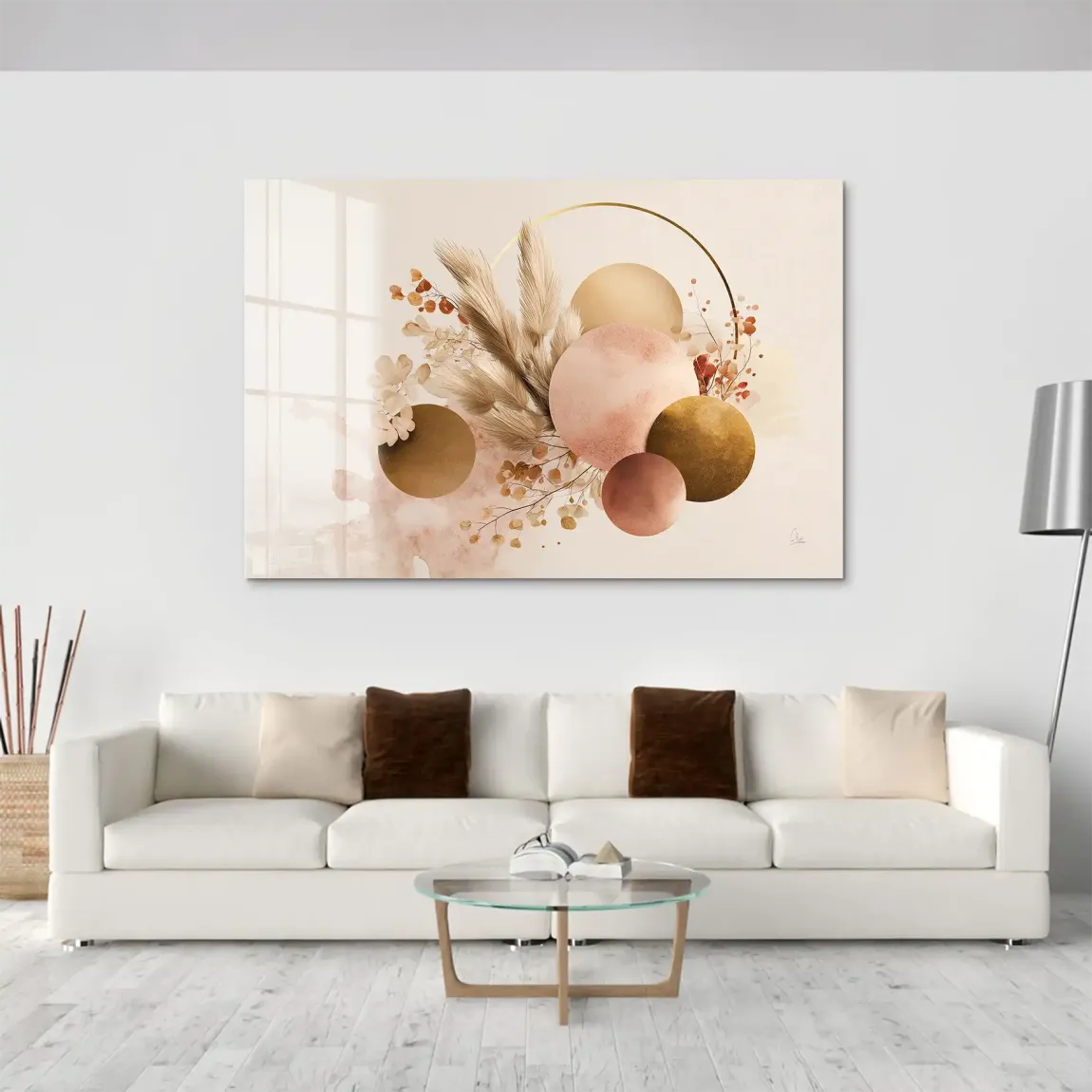 Golden Balance Acrylglas Bild