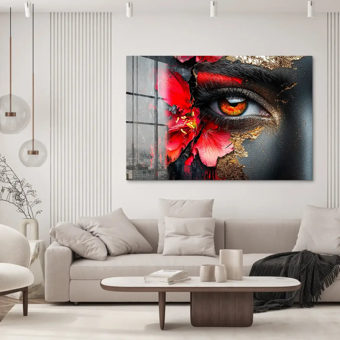 Flammenblick der Stille Acrylglas Bild INGALERIE