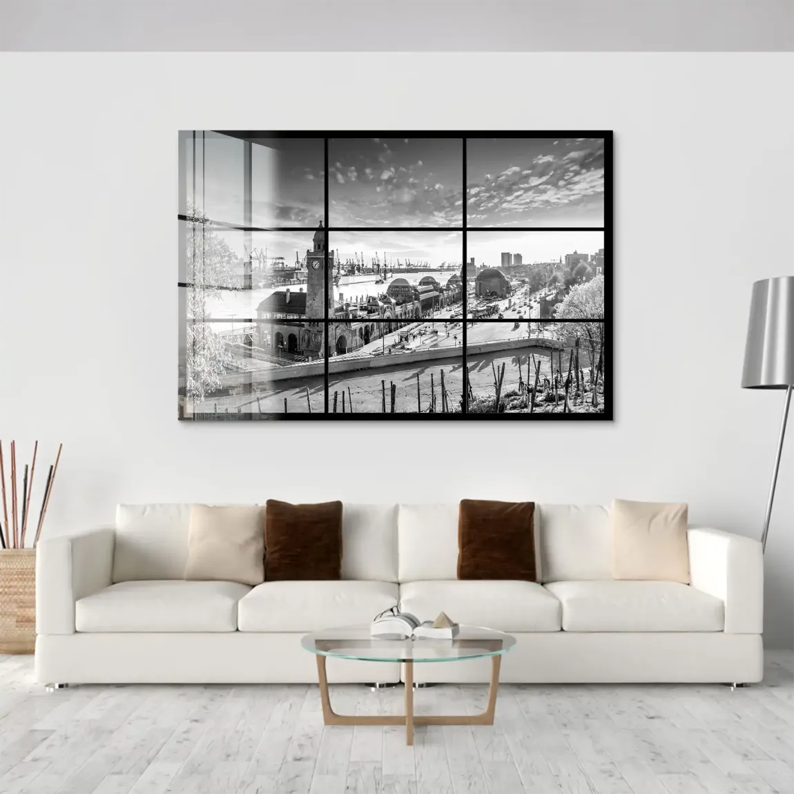 Hamburg Skyline Classic Acrylglas Bild