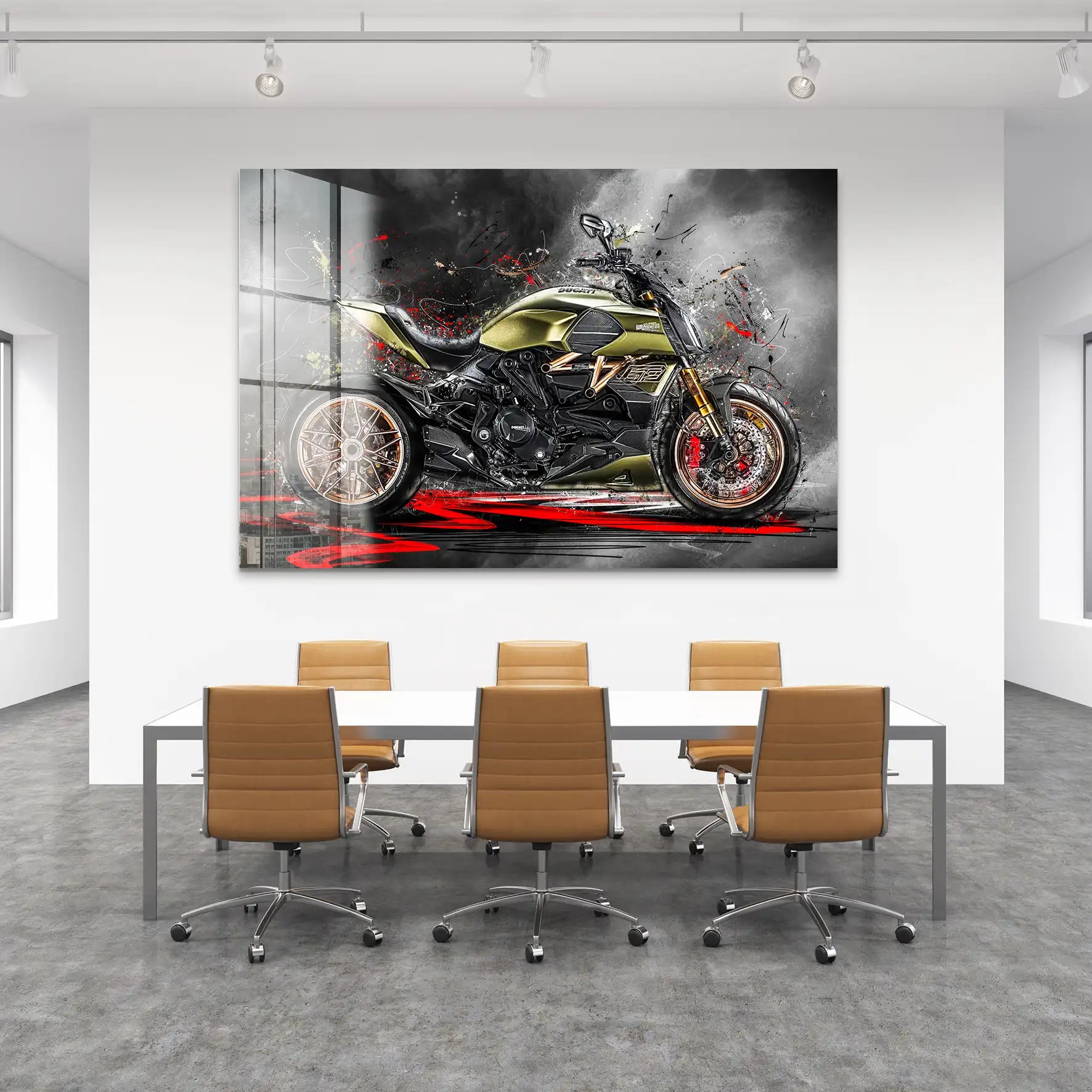 Ducati Diavel Lambo Acrylglas Bild INGALERIE