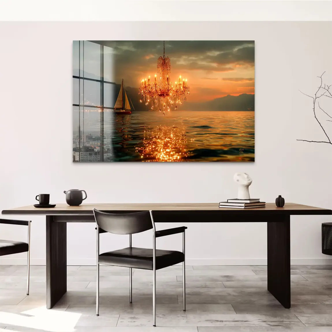 Abendlichter Acrylglas Bild