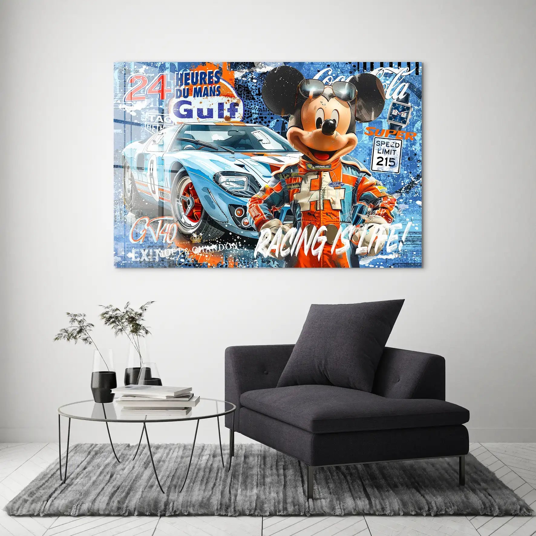 Micky Gulf Racing Acrylglas Bild INGALERIE