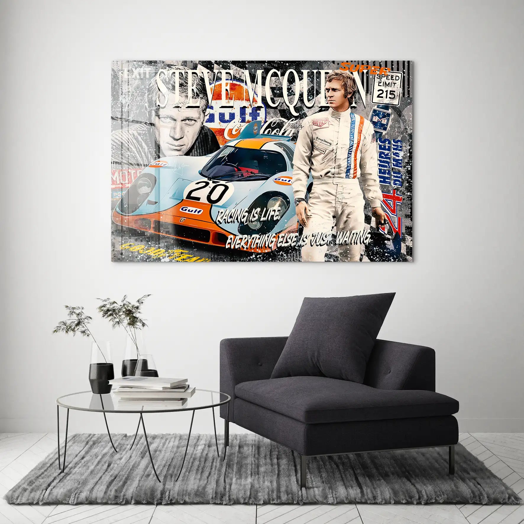 Steve Gulf Racing Acrylglas Bild INGALERIE