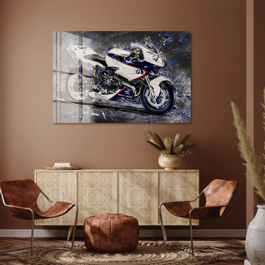 BMW HP2 Abstrakt Style Acrylglas Bild INGALERIE