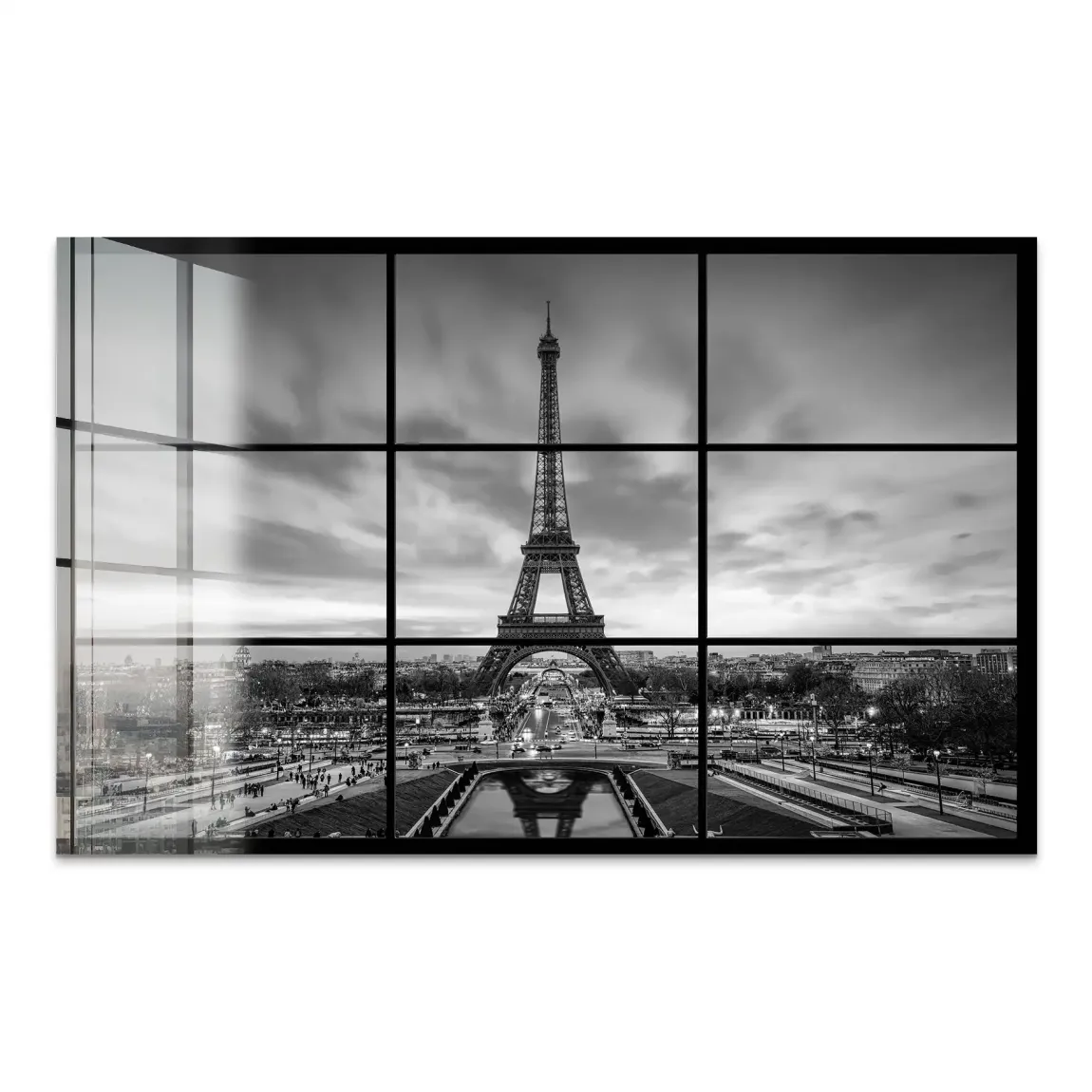 Paris Noir Acrylglas Bild