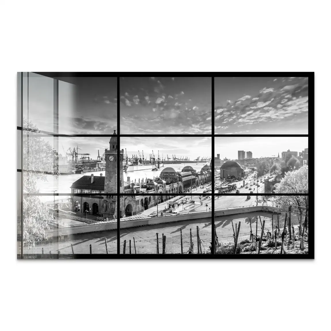 Hamburg Skyline Classic Acrylglas Bild