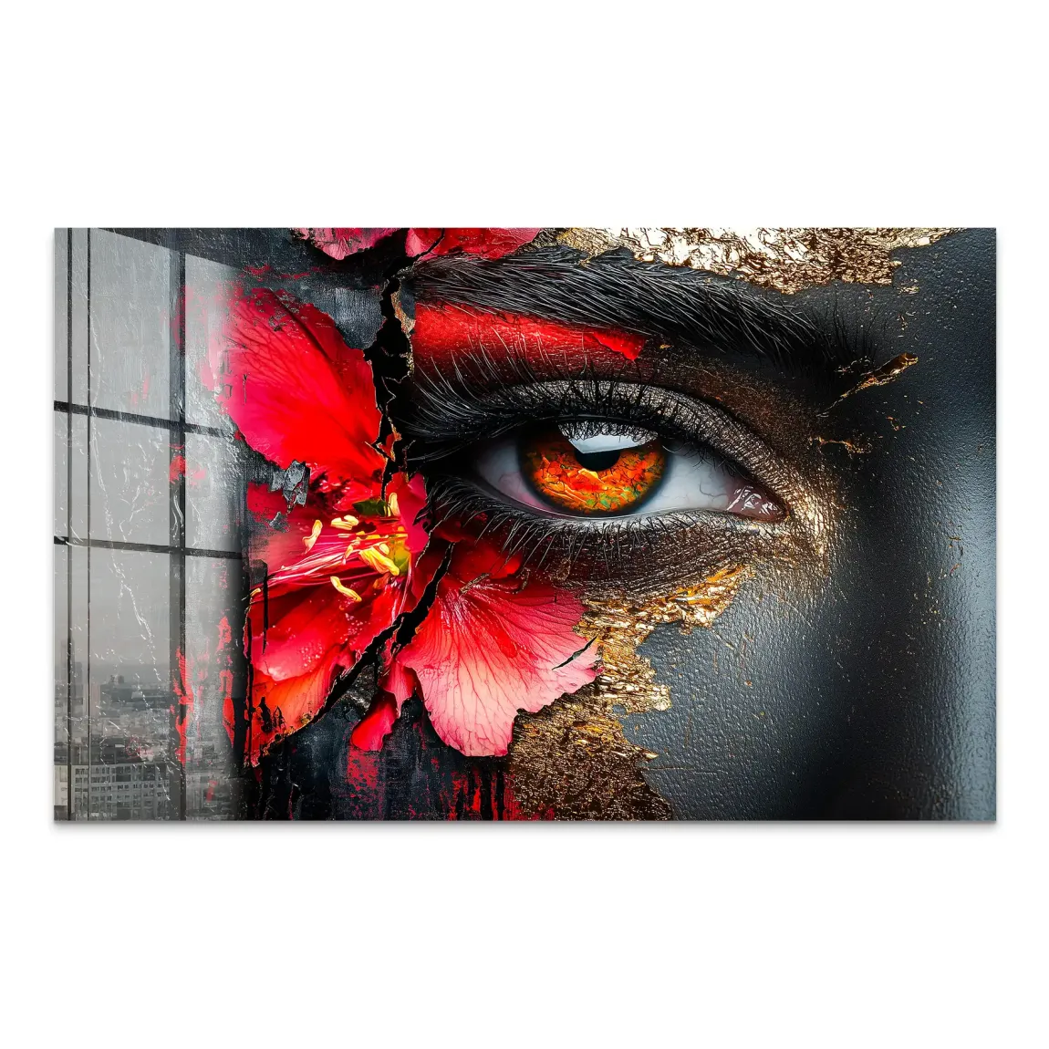 Flammenblick der Stille Acrylglas Bild INGALERIE