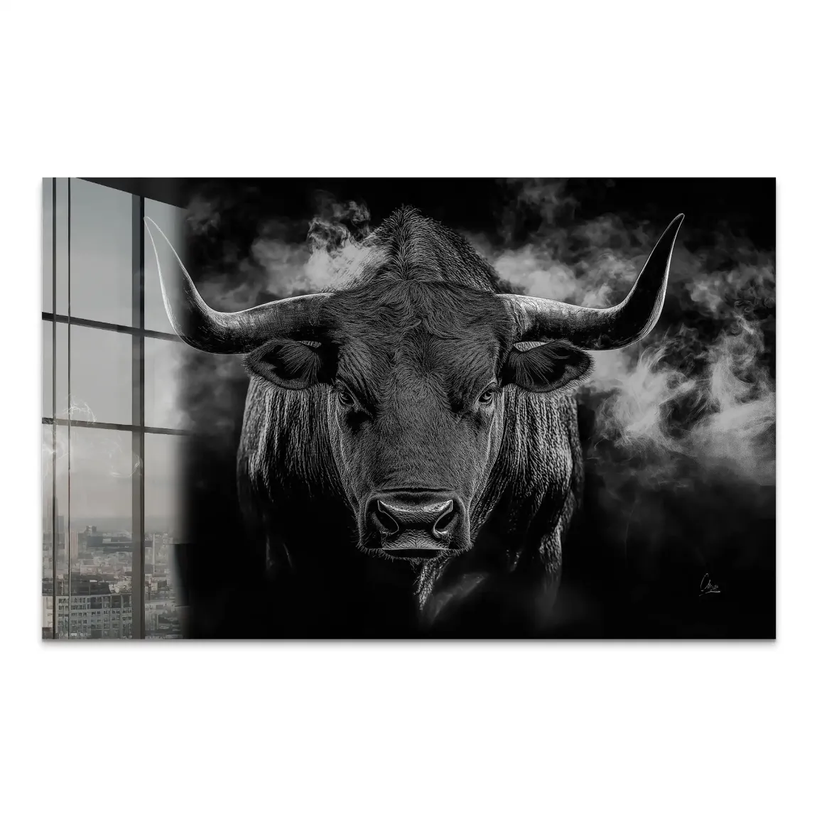 Black Bull Vision Acrylglas Bild