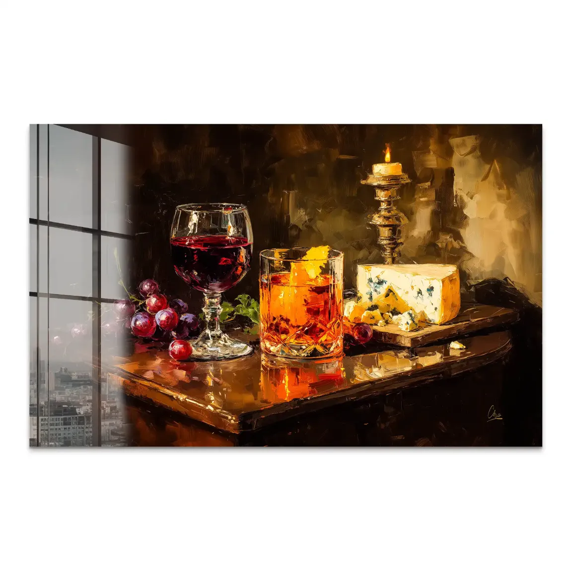 Wein & Genuss Acrylglas Bild