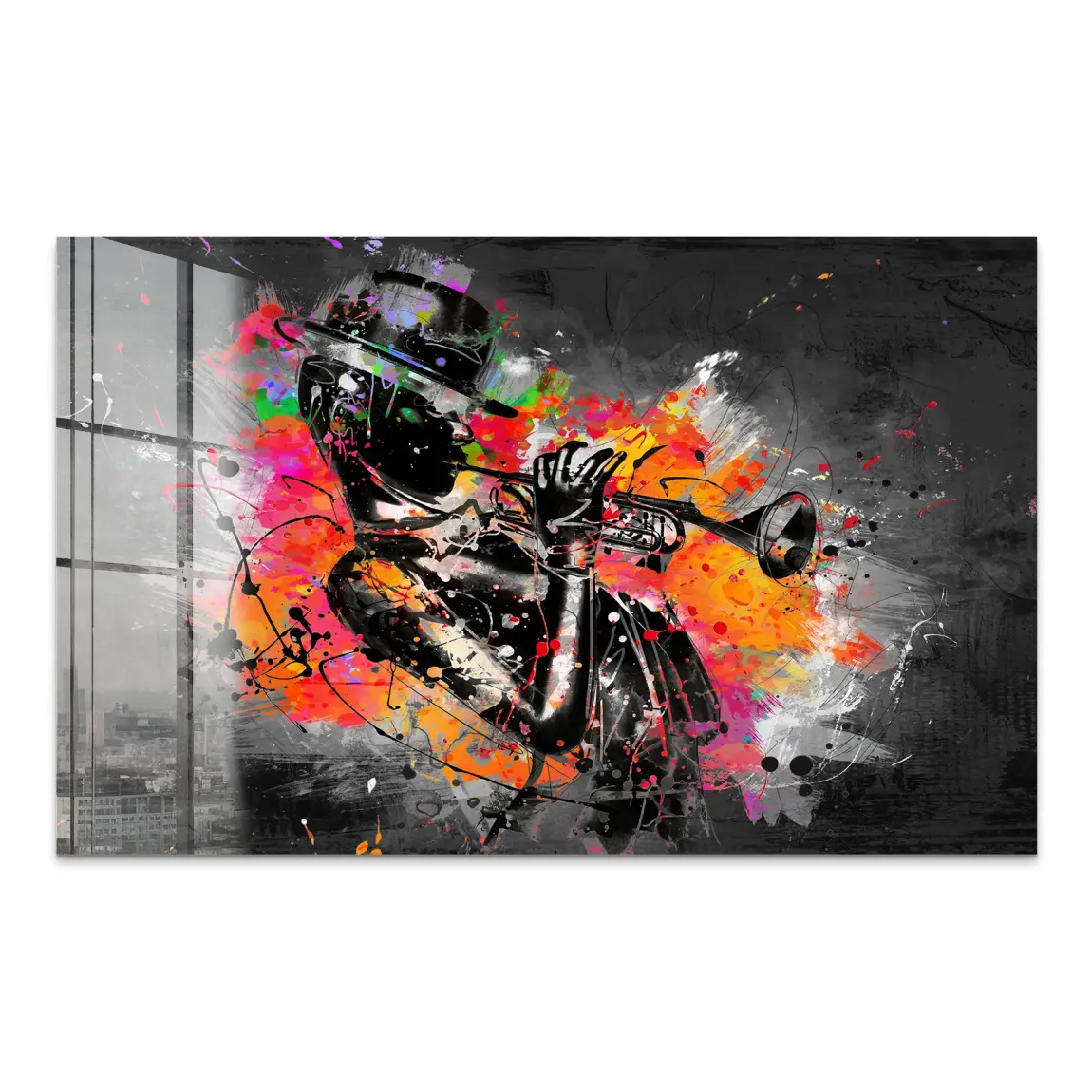 Jazzman Pop Style Acrylglas Bild