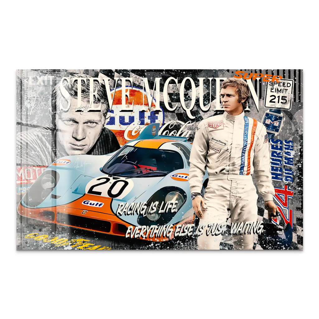 Steve Gulf Racing Acrylglas Bild INGALERIE