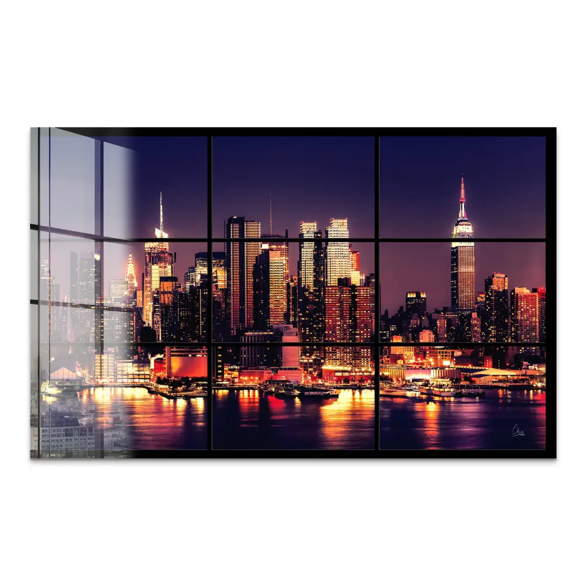 New York Skyline View Acrylglas Bild