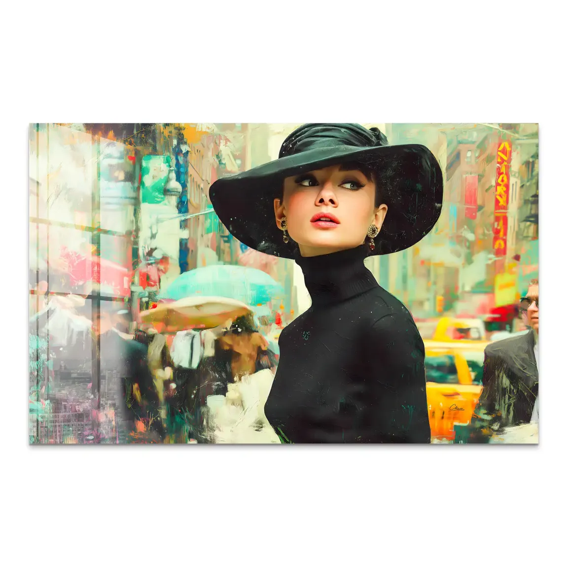 Audrey in New York Acrylglas Bild INGALERIE