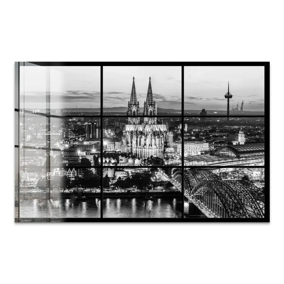 Köln Noir View Acrylglas Bild