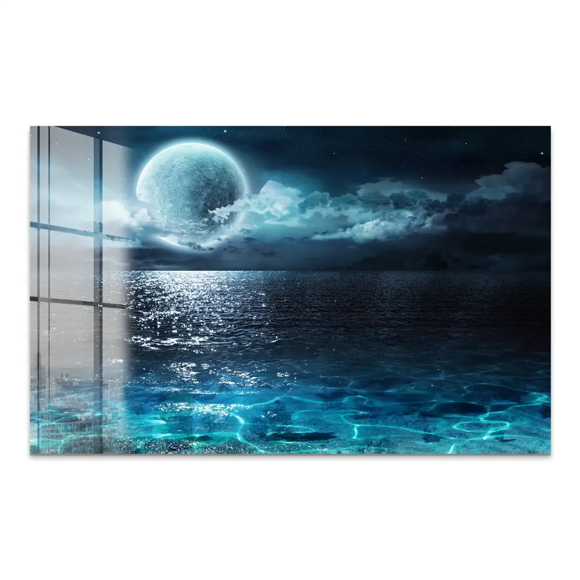 Moonlight Ocean Dream Acrylglas Bild