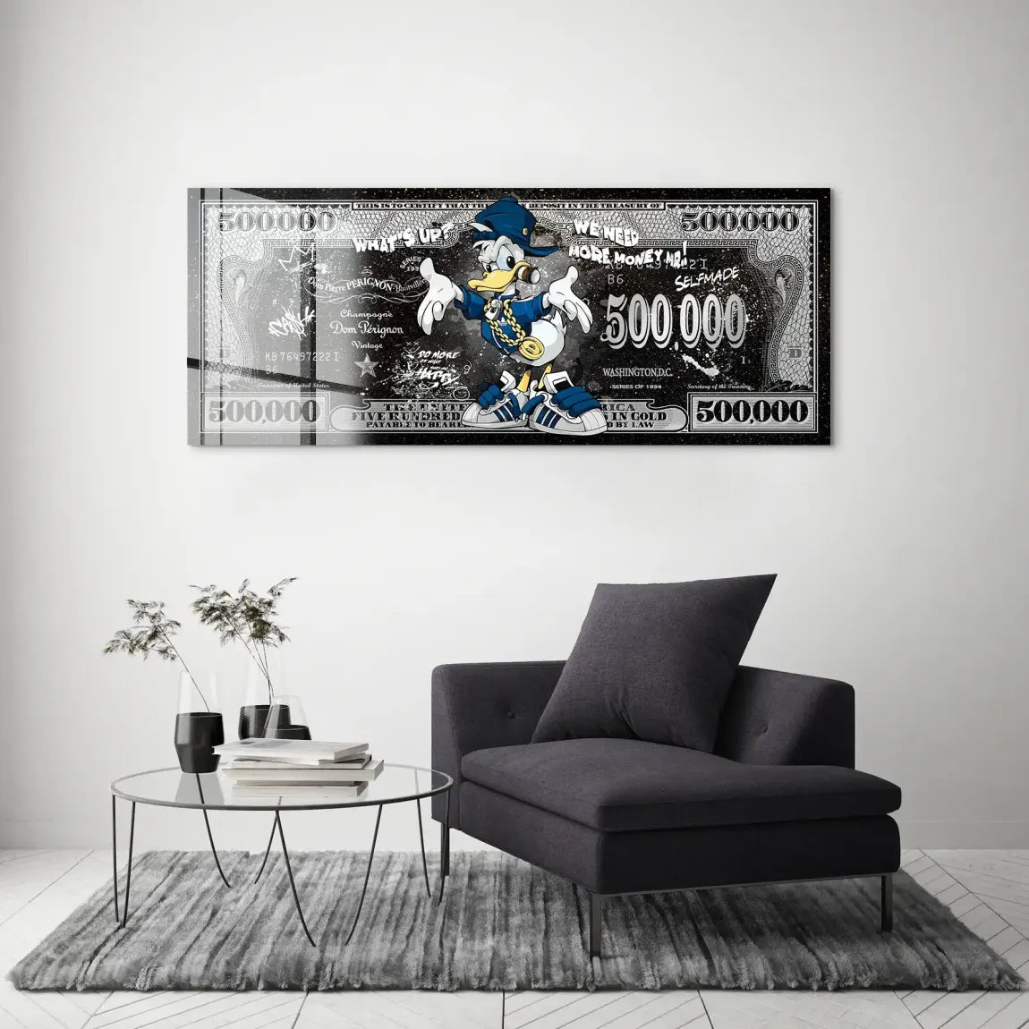 Donald Duck Whats up Dollar Acrylglas Bild INGALERIE