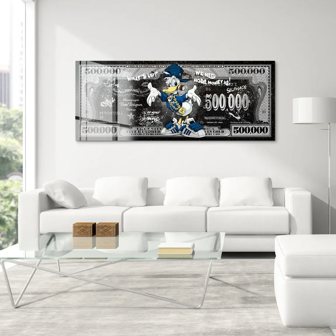Donald Duck Whats up Dollar Acrylglas Bild INGALERIE