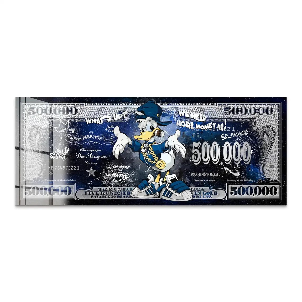 Donald More Money Acrylglas Bild INGALERIE